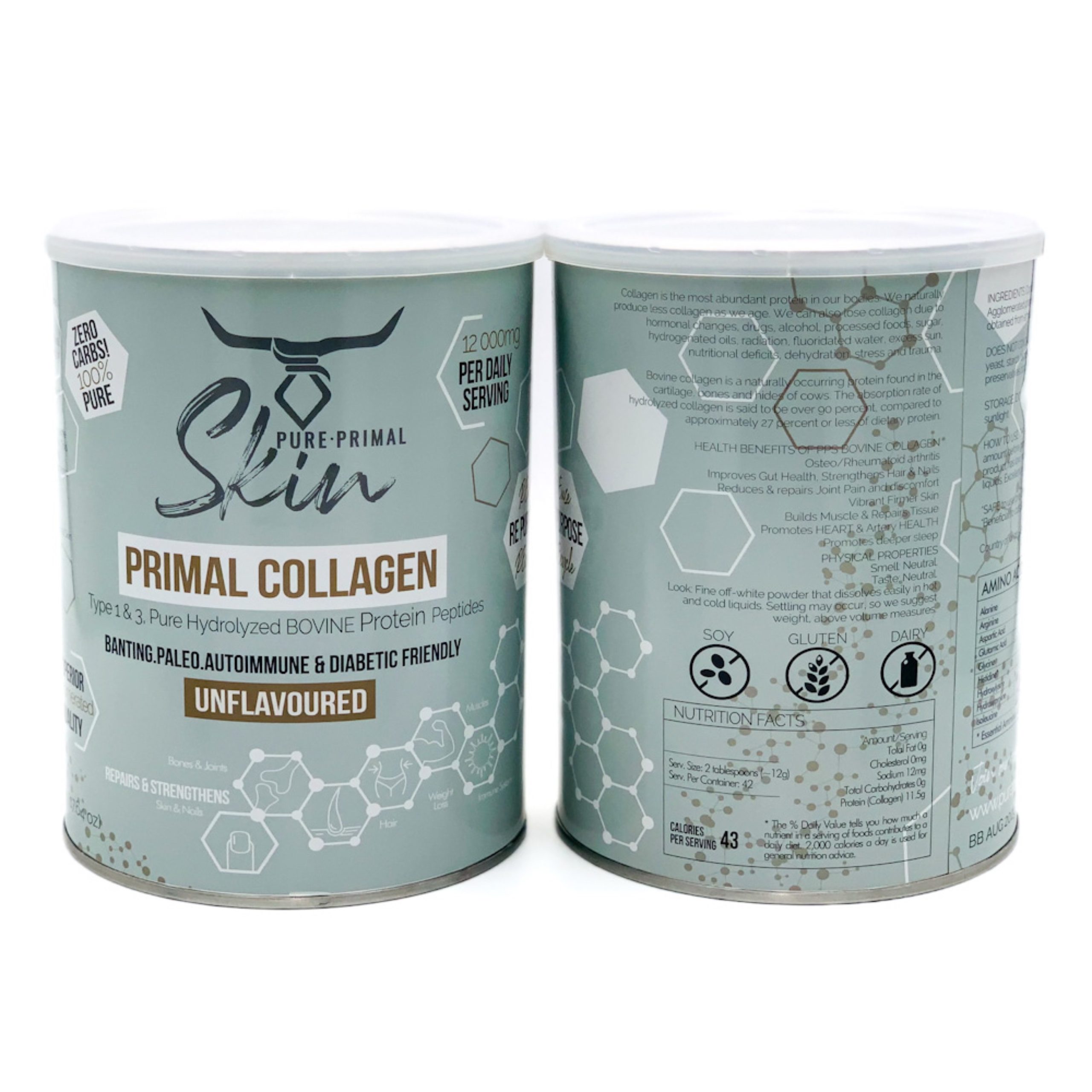 Pure Primal Collagen Tin 500g