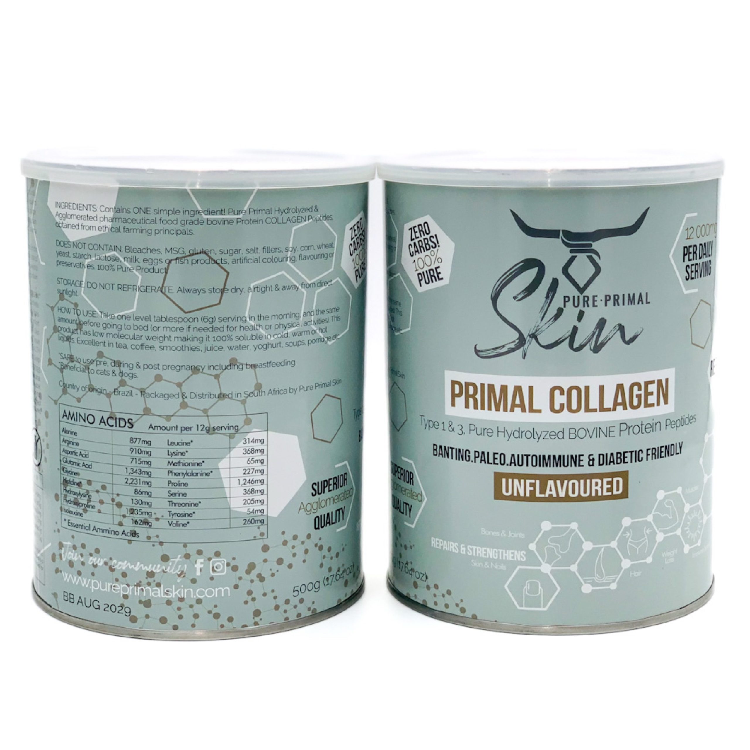 Pure Primal Collagen Tin 500g - Image 2